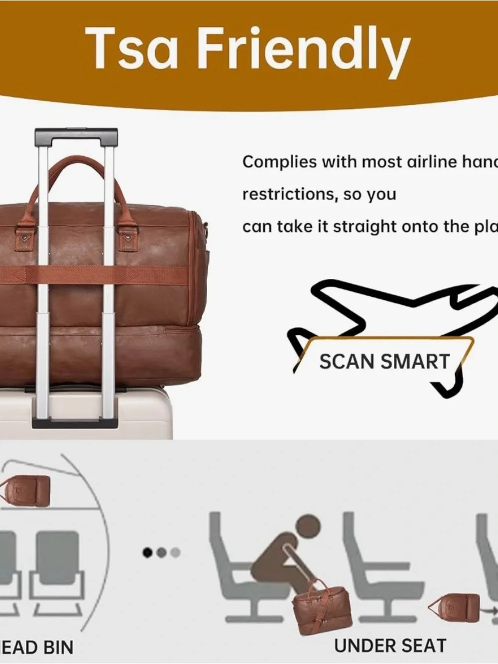 Classic Convertible Travel Garment  Duffel with Shoe Compartment